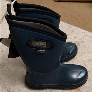 BOGS Kids Navy Waterproof Boots